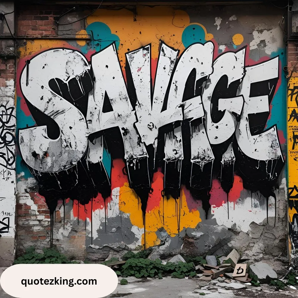 Savage 3 Word Quotes