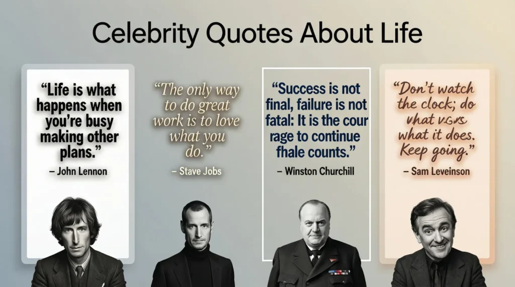 Celebrity Quotes About Life