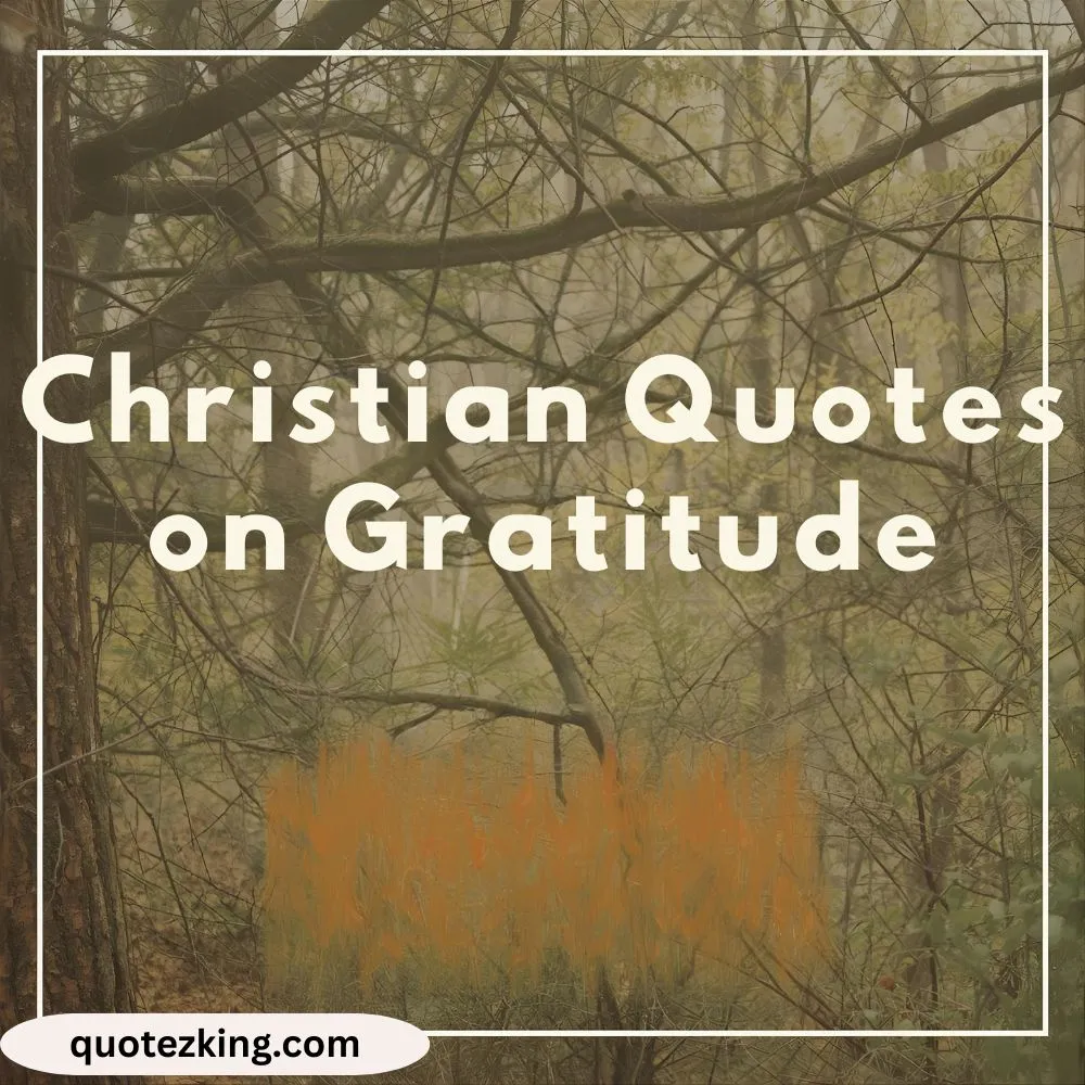 Christian Quotes on Gratitude