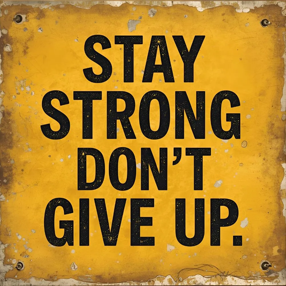 Stay Strong Don't Give Up Quotes