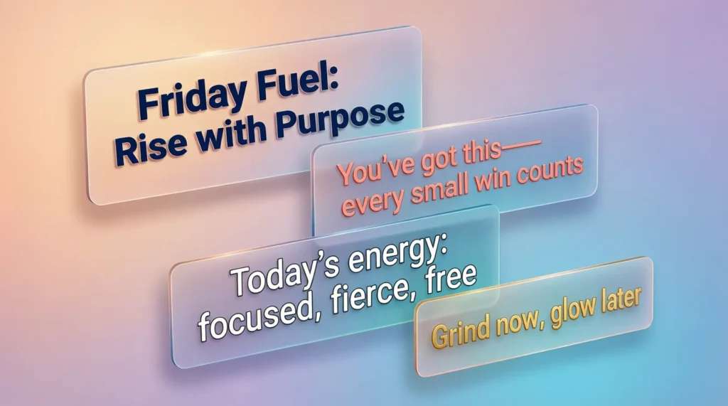 Inspirational Quotes for Friday Work