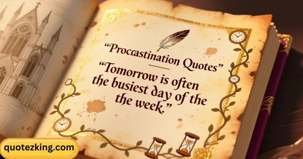 Procrastination Quotes Bible