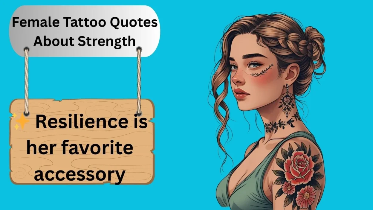 Female Tattoo Quotes About Strength