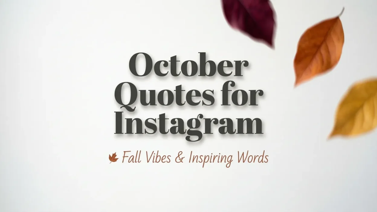 October Quotes for Instagram