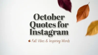 October Quotes for Instagram